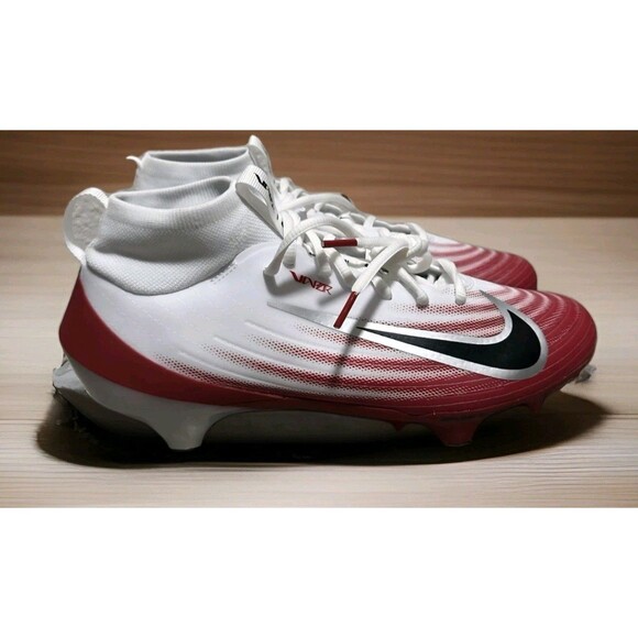Men's Nike Air Zoom Vapor Pro 1 White Crimson Football Cleat HM8850-102 Size 7.5 - Picture 1 of 6